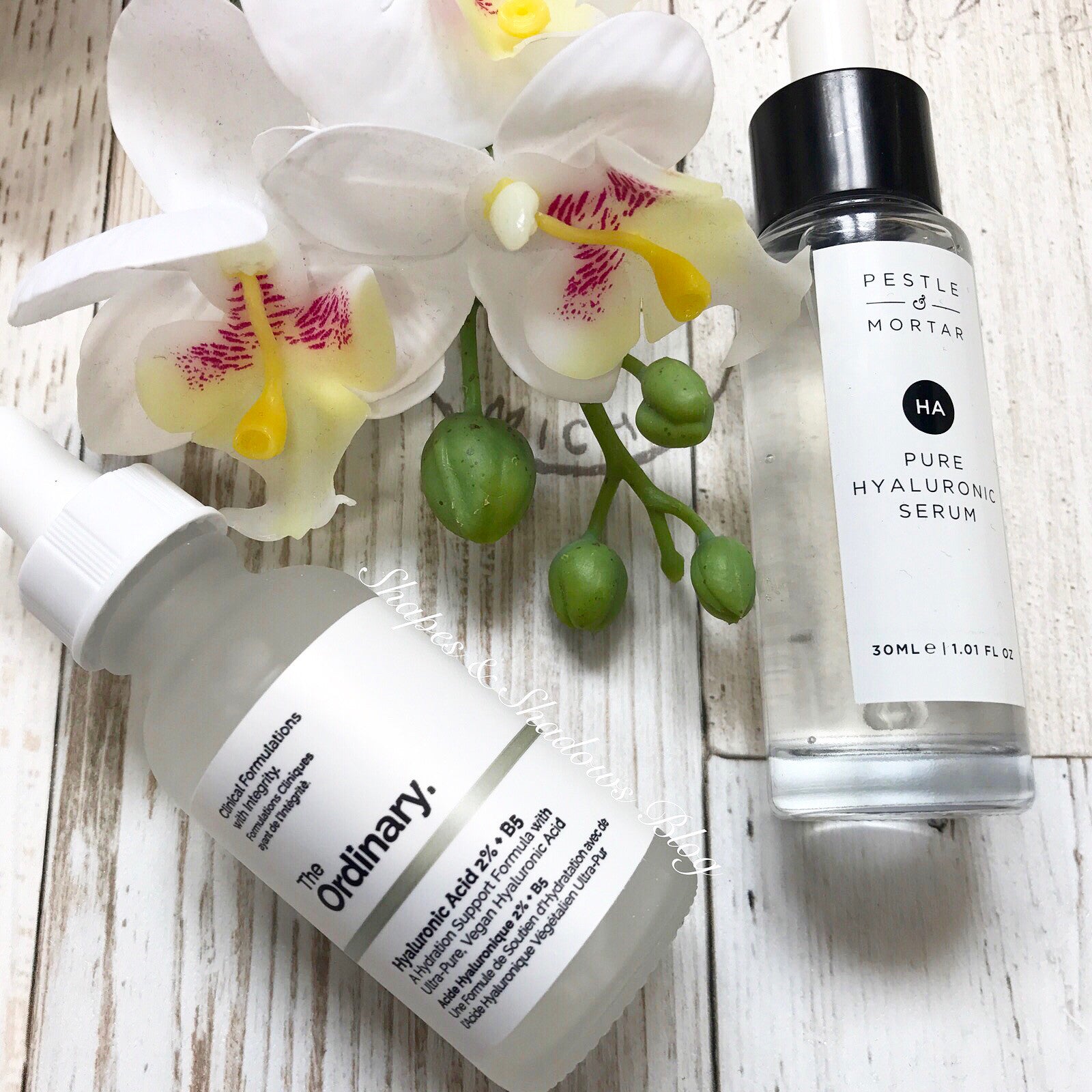 Guest Post - Pestle & Mortor Hyaluronic Acid Vs The Ordinary Skincare Hyaluronic Acid - By Shapes & Shadows Blog