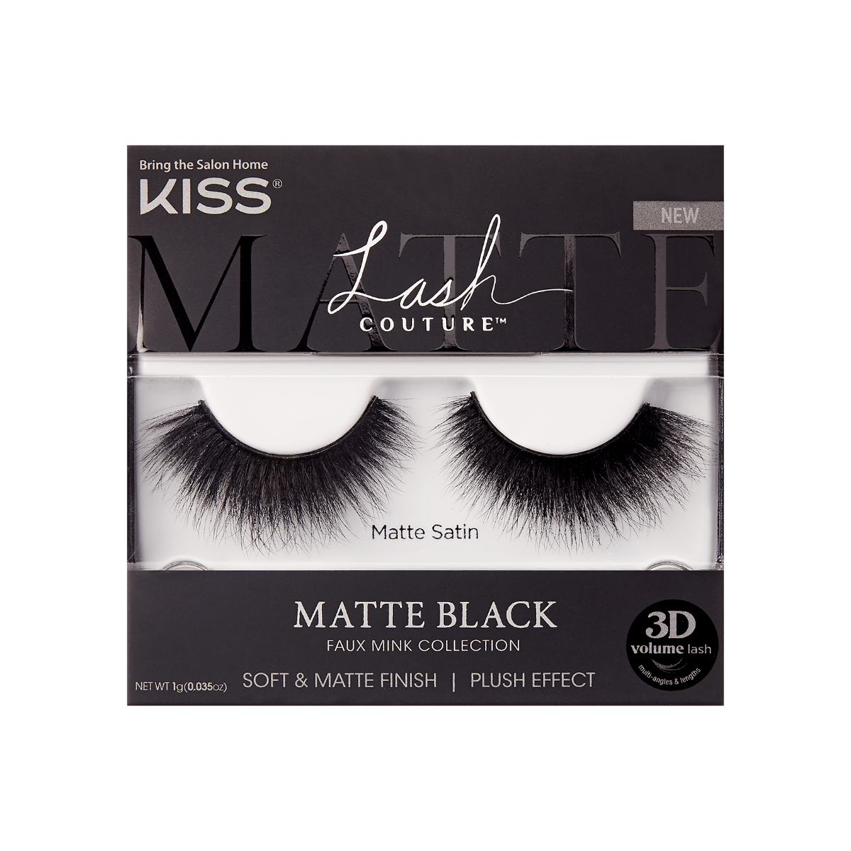 KISS LASH COUTURE 3D MATTE BLACK LASHES